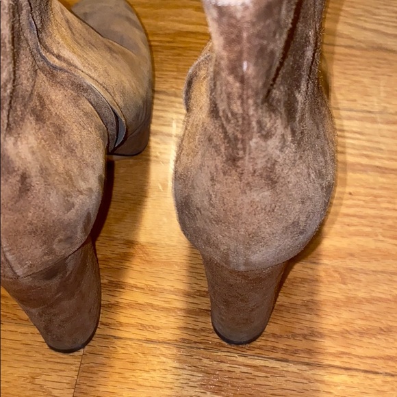 Gianvito Rossi Temple Brown Suede Platform Boots - Picture 4 of 11